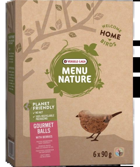 Versele-Laga Menu Nature Gourmet Balls With Berries 6x90g Versele-Laga Menu Nature Gourmet Balls With Berries 6x90g