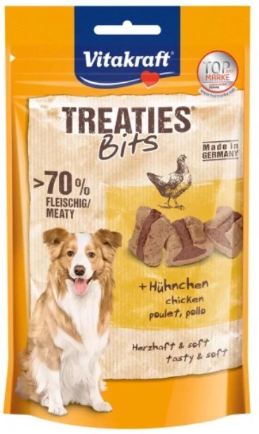 Vitakraft Treaties Bits kurczak 120g przysmak dla psa Vitakraft Treaties Bits kurczak 120g przysmak dla psa