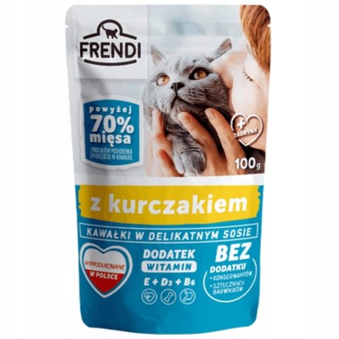 Frendi kawałki w delikatnym sosie z kurczakiem 100g Frendi kawałki w delikatnym sosie z kurczakiem 100g