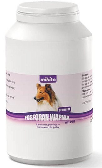 Mikita Fosforan Wapnia Wit. A+D3 Granulat 500g Mikita Fosforan Wapnia Wit. A+D3 Granulat 500g