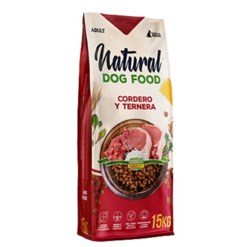 Natural Dog Food Jagnięcina & Cielęcina 15kg. 62% mięsa - Bez kurczaka Natural Dog Food Jagnięcina & Cielęcina 15kg. 62% mięsa - Bez kurczaka