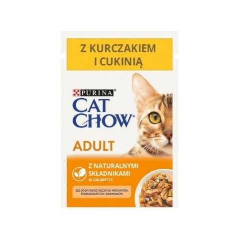 PURINA Cat Chow Adult Kurczak i cukinia Multipack 10x85g PURINA Cat Chow Adult Kurczak i cukinia Multipack 10x85g