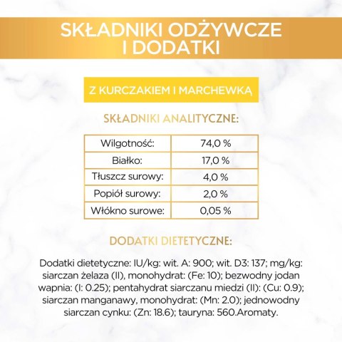 Purina Gourmet Gold Savoury Cake z kurczakiem i marchewką 85g Purina Gourmet Gold Savoury Cake z kurczakiem i marchewką 85g