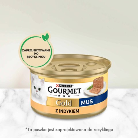 Purina Gourmet Gold mus z indykiem 85g Purina Gourmet Gold mus z indykiem 85g