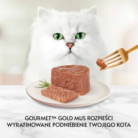Purina Gourmet Gold mus z wołowiną 85g Purina Gourmet Gold mus z wołowiną 85g