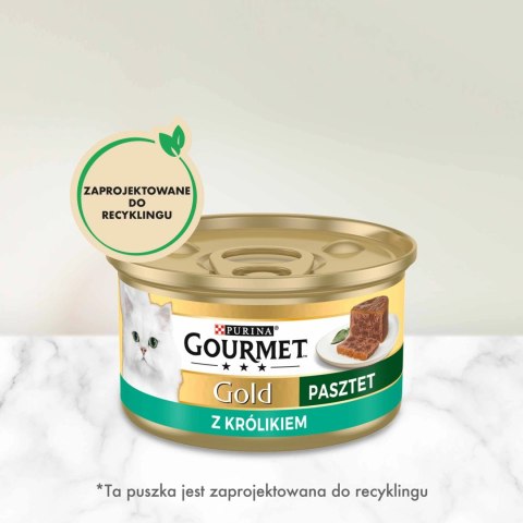 Purina Gourmet Gold pasztet z królikiem 85g Purina Gourmet Gold pasztet z królikiem 85g