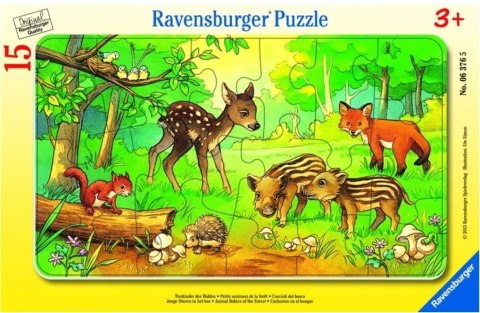 Puzzle 15 Leśne zwierzęta Puzzle 15 Leśne zwierzęta