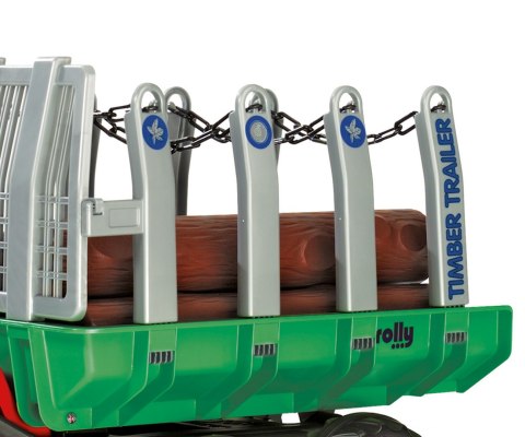 Rolly Toys 122158 Przyczepa Rolly-Timber Zielona do przewozu drzew, 2-osie Rolly Toys 122158 Przyczepa Rolly-Timber Zielona do przewozu drzew, 2-osie