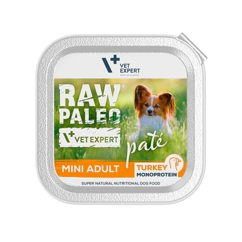 Vetexpert RAW PALEO PATE MINI adult turkey 150g - indyk tacka Vetexpert RAW PALEO PATE MINI adult turkey 150g - indyk tacka