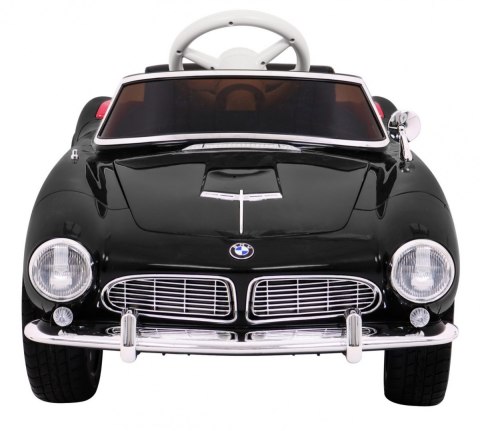 Autko BMW 507 Retro elektryczne dla dzieci Czarny + Audio LED + Pilot + Ekoskóra + EVA + Wolny Start Autko BMW 507 Retro elektryczne dla dzieci Czarny + Audio LED + Pilot + Ekoskóra + EVA + Wolny Start