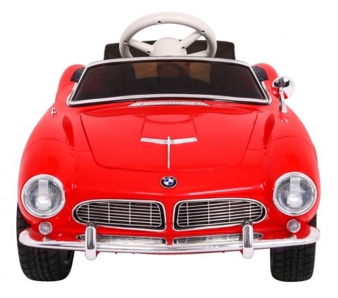 Autko BMW 507 Retro elektryczne dla dzieci Czerwony + Audio LED + Pilot + Ekoskóra + EVA + Wolny Start Autko BMW 507 Retro elektryczne dla dzieci Czerwony + Audio LED + Pilot + Ekoskóra + EVA + Wolny Start