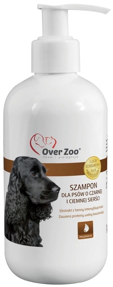 OVER ZOO Szampon Dla Psów O Czarnej I Ciemnej Sierści 250ml OVER ZOO Szampon Dla Psów O Czarnej I Ciemnej Sierści 250ml
