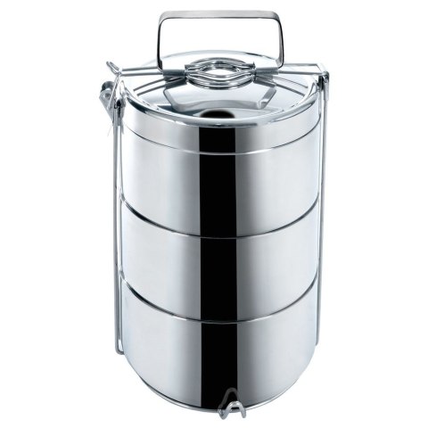 TERMOS OBIADOWY 3 POZIOMY MENAŻKA STALOWA 2.7L TERMOS OBIADOWY 3 POZIOMY MENAŻKA STALOWA 2.7L