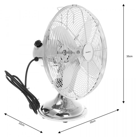 WENTYLATOR BIURKOWY 30CM 40W METALOWY KLAUSBERG KB-7537 WENTYLATOR BIURKOWY 30CM 40W METALOWY KLAUSBERG KB-7537