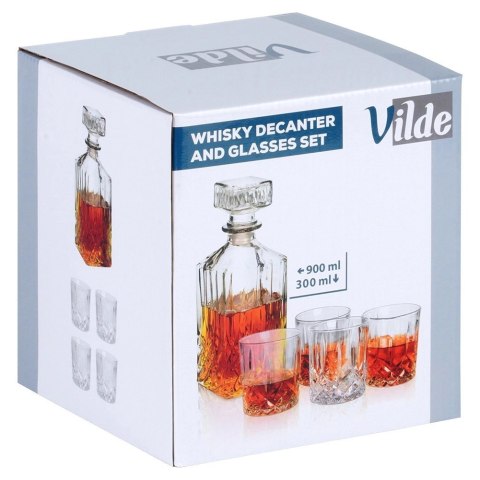 Karafka i Szklanki do Whisky Szklane VILDE 900 ml + 4x300 ml 5 el. Karafka i Szklanki do Whisky Szklane VILDE 900 ml + 4x300 ml 5 el.