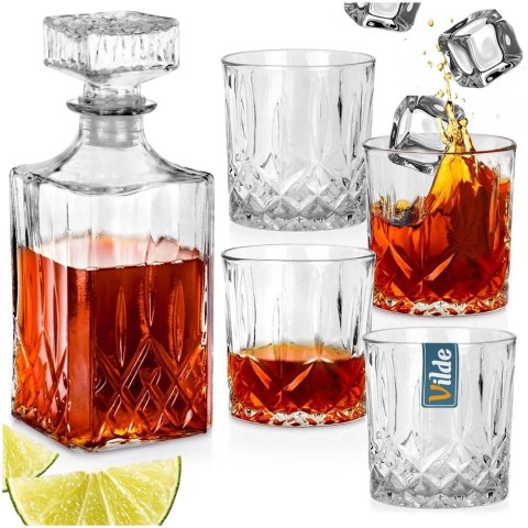 Karafka i Szklanki do Whisky Szklane VILDE 900 ml + 4x300 ml 5 el. Karafka i Szklanki do Whisky Szklane VILDE 900 ml + 4x300 ml 5 el.