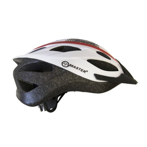 Kask Rowerowy MASTER Force M Czerwono-Biały Kask Rowerowy MASTER Force M Czerwono-Biały