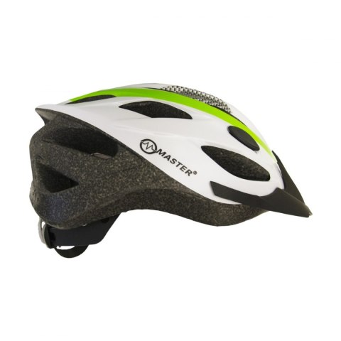 Kask Rowerowy MASTER Force M Zielono-Biały Kask Rowerowy MASTER Force M Zielono-Biały