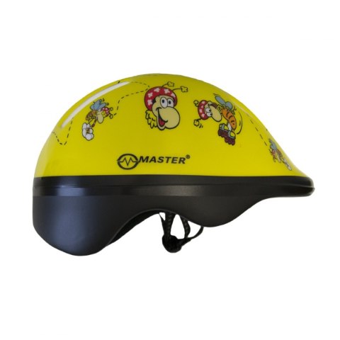 Kask Rowerowy Żółty MASTER Flip XS Kask Rowerowy Żółty MASTER Flip XS