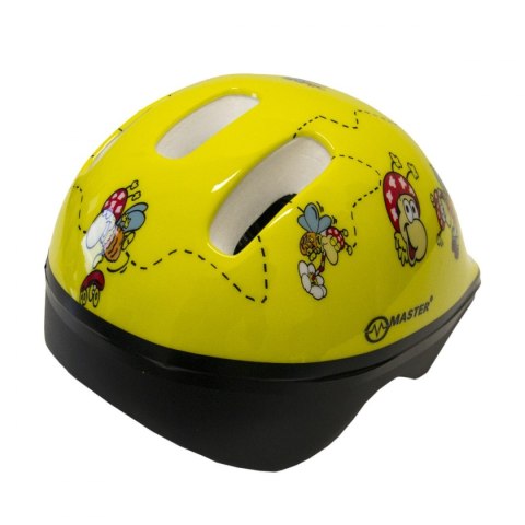 Kask Rowerowy Żółty MASTER Flip XS Kask Rowerowy Żółty MASTER Flip XS