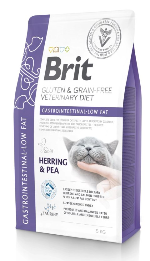 Brit GF Veterinary Diets Cat Gastrointestinal-Low Fat 5kg Brit GF Veterinary Diets Cat Gastrointestinal-Low Fat 5kg