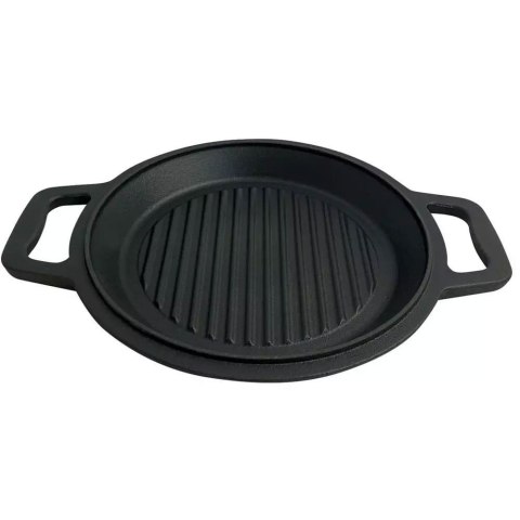 KOCIOŁEK ŻELIWNY MYŚLIWSKI 10L Z PATELNIĄ GRILL 2 W 1 KINGHOFF KH-1734