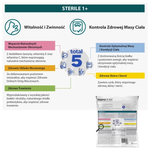 PERFECT FIT Sterile 1+ Z Kurczakiem 750g PERFECT FIT Sterile 1+ Z Kurczakiem 750g