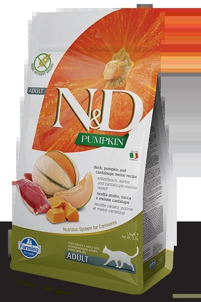 Farmina N&D Pumpkin Feline Adult Duck Pumpkin&Cantaloupe Melon Recipe 1,5kg Farmina N&D Pumpkin Feline Adult Duck Pumpkin&Cantaloupe Melon Recipe 1,5kg