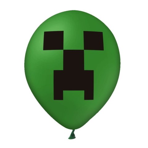 Zestaw Balonów zielonych Minecraft, 30cm, 12 szt. Zestaw Balonów zielonych Minecraft, 30cm, 12 szt.