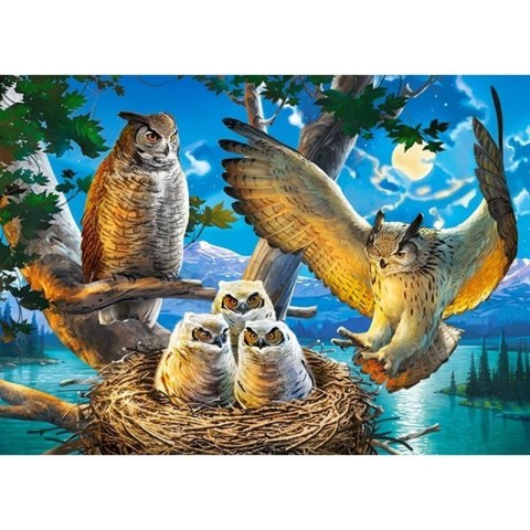 Puzzle 180 el. owl family CASTOR Puzzle 180 el. owl family CASTOR