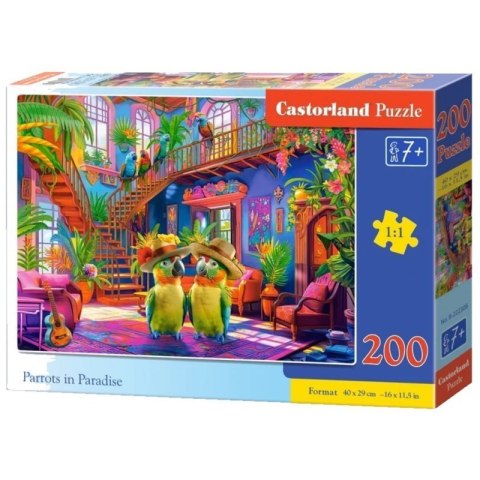 Puzzle 200 parrots in paradise CASTOR Puzzle 200 parrots in paradise CASTOR