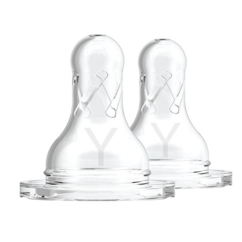 Smoczki y standard silicon 2 szt 9m+ kaszki DR BROWNS
