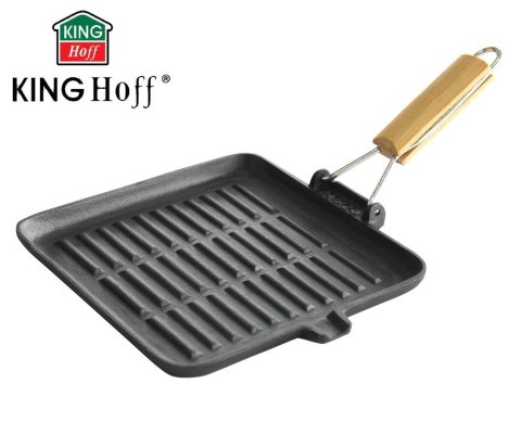 PATELNIA GRILL ŻELIWNA 24cm KiNGHOFF KH-1107 PATELNIA GRILL ŻELIWNA 24cm KiNGHOFF KH-1107