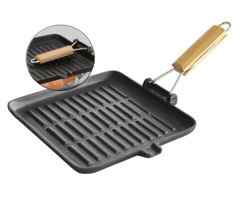 PATELNIA GRILL ŻELIWNA 24cm KiNGHOFF KH-1107 PATELNIA GRILL ŻELIWNA 24cm KiNGHOFF KH-1107