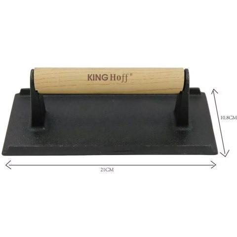 PRASKA ŻELIWNA DO MIĘSA BURGERÓW 21 X 10,8CM KINGHOFF KH-1758