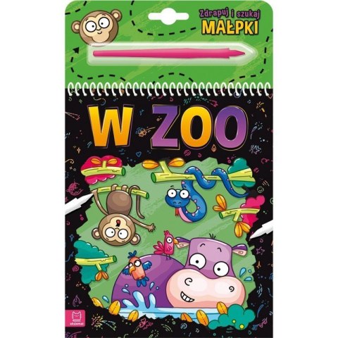 Zdrapuj i szukaj małpki w zoo AKSJOMAT Zdrapuj i szukaj małpki w zoo AKSJOMAT