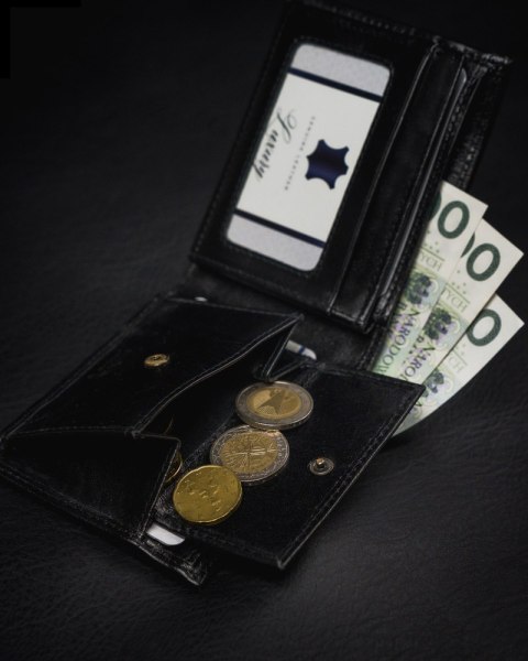 Portfel męski z naturalnej skóry licowej, etui z okienkiem na zdjęcie - Rovicky Portfel męski z naturalnej skóry licowej, etui z okienkiem na zdjęcie - Rovicky